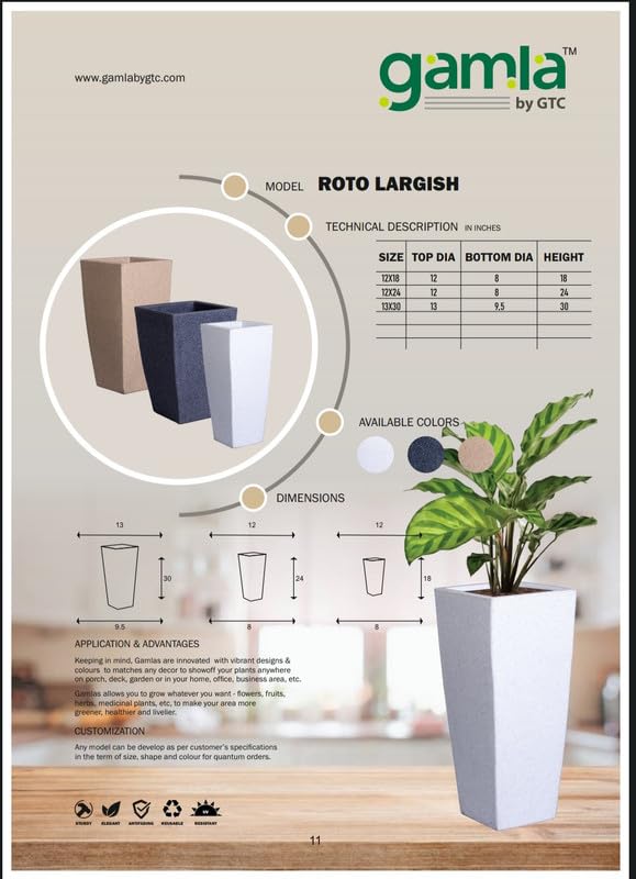 ROTO LARGISH - GAMLA BY GTC Plastic Marble Look ROTO Moulding